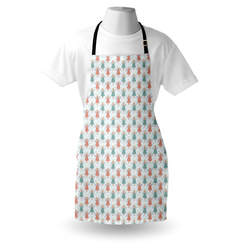 Christmas Figures Bell Halo Apron