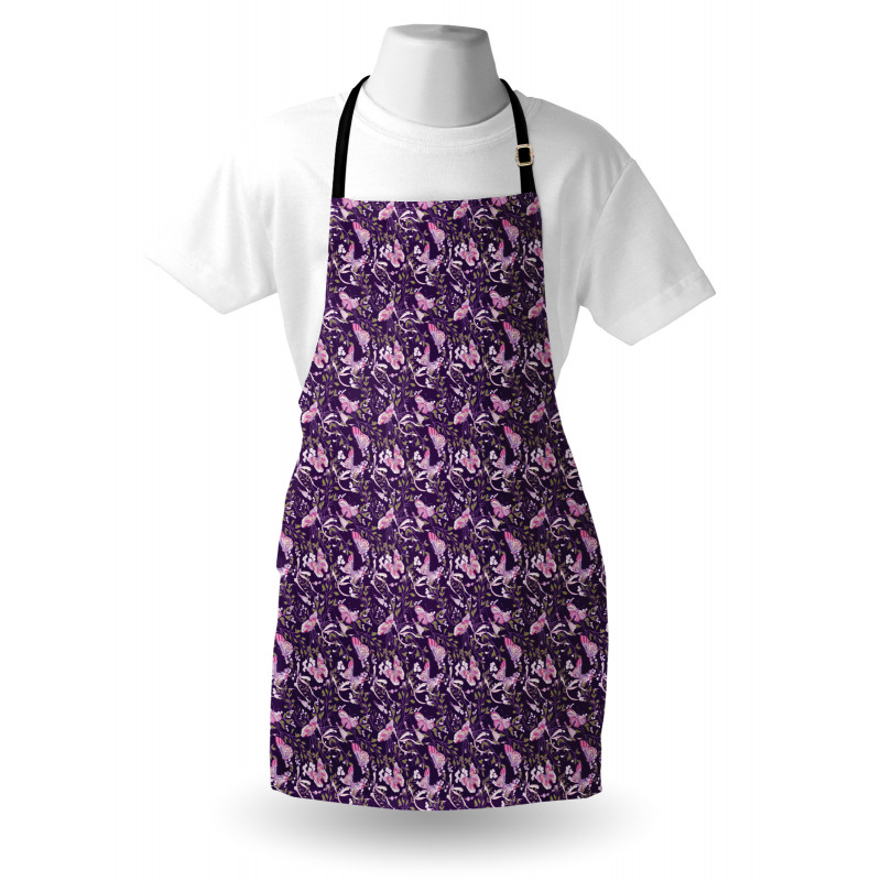 Butterflies Floral Branches Apron