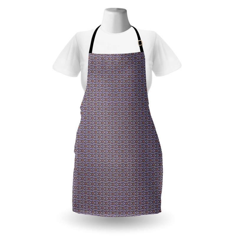 Retro Geometrical Motif Apron