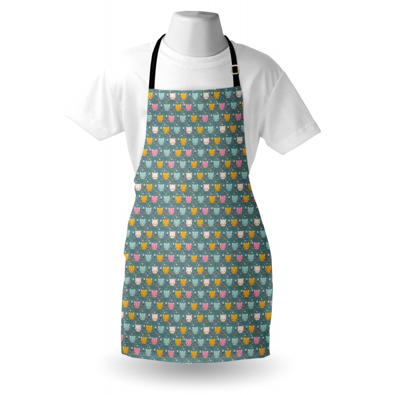 Smiling Cartoon Mice Apron