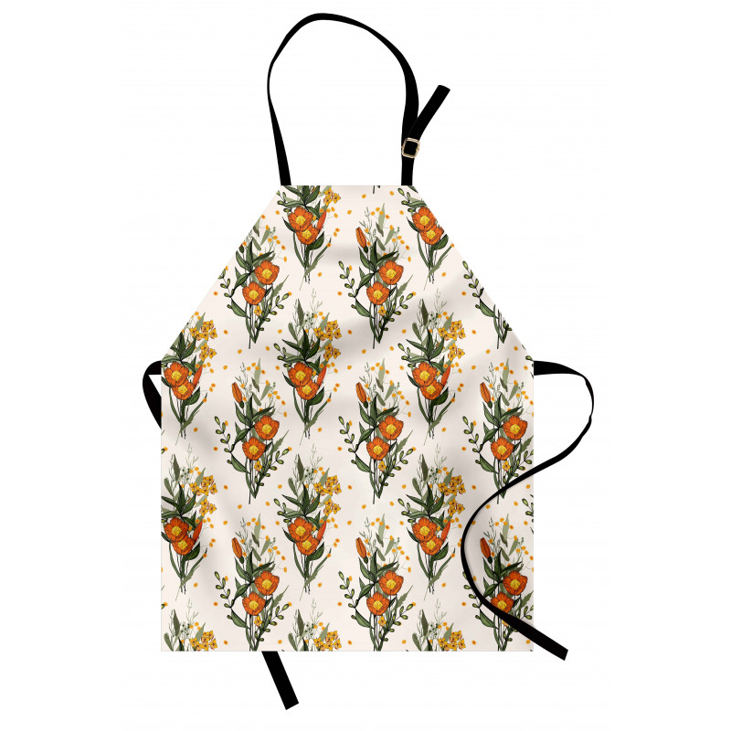 Vintage California Poppy Apron