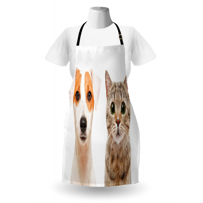 Portraits of Dog and Cat Apron