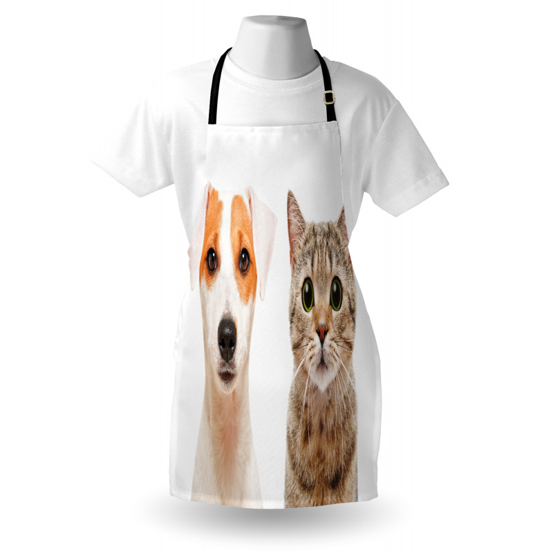 Portraits of Dog and Cat Apron