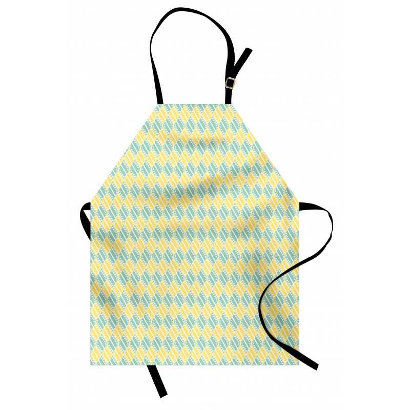 Pastel Geometric Dotted Apron