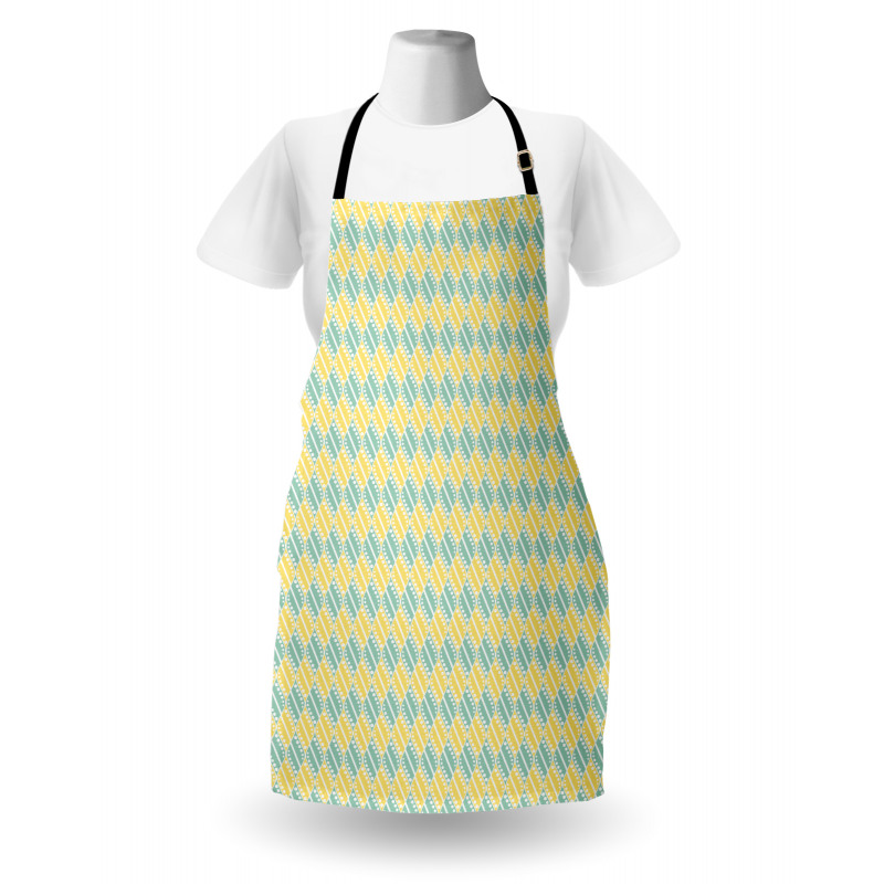 Pastel Geometric Dotted Apron