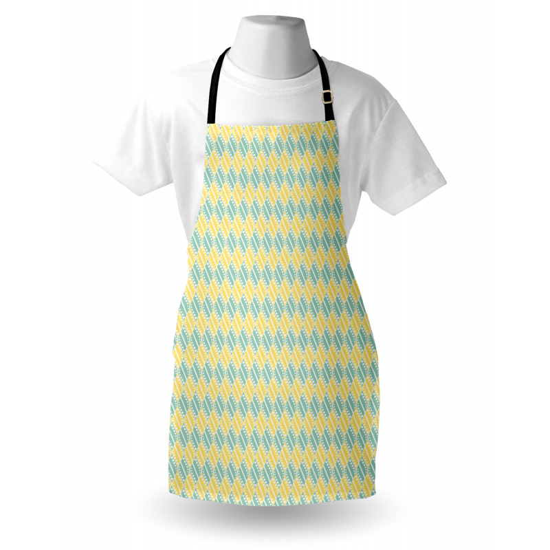 Pastel Geometric Dotted Apron