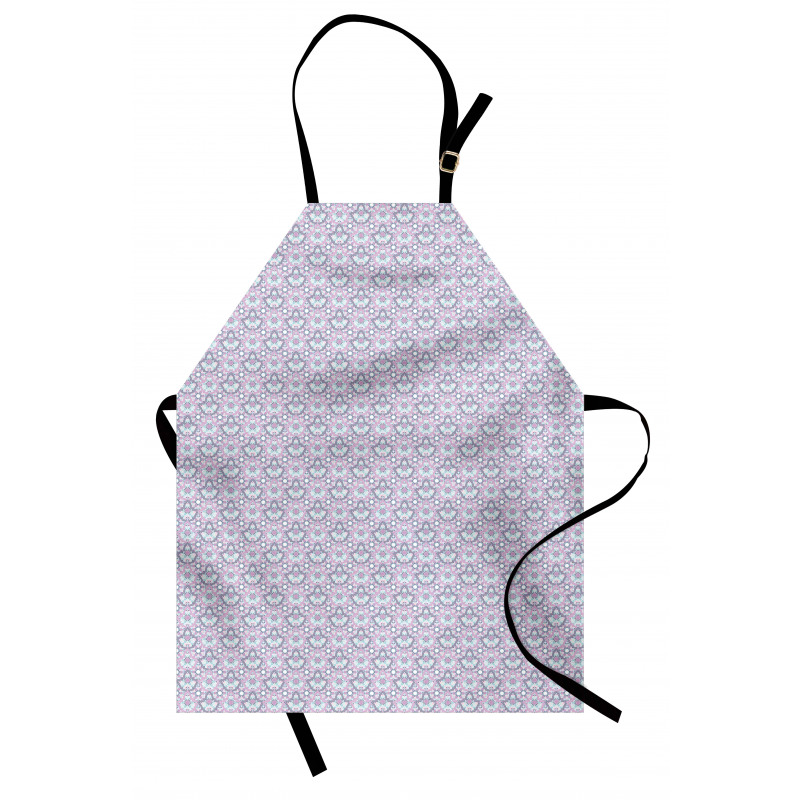 Pastel Tones Floral Motif Apron