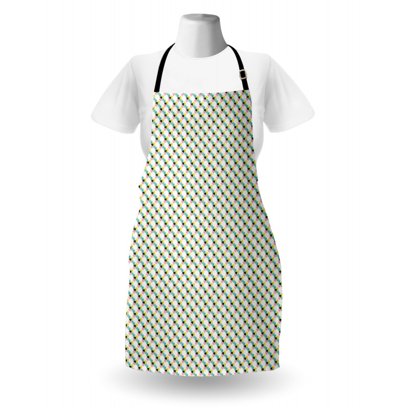 Abstract Memphis Squares Apron