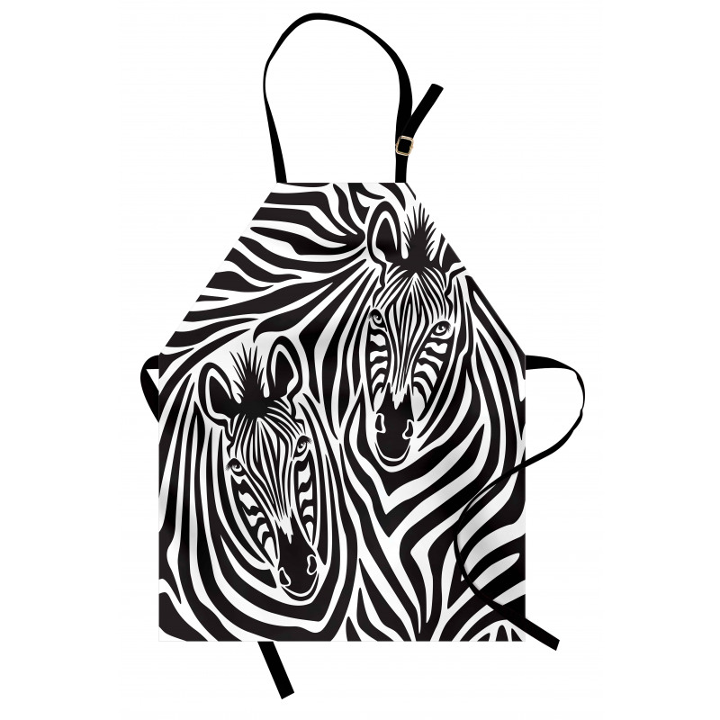 Zebras Eyes and Face Apron