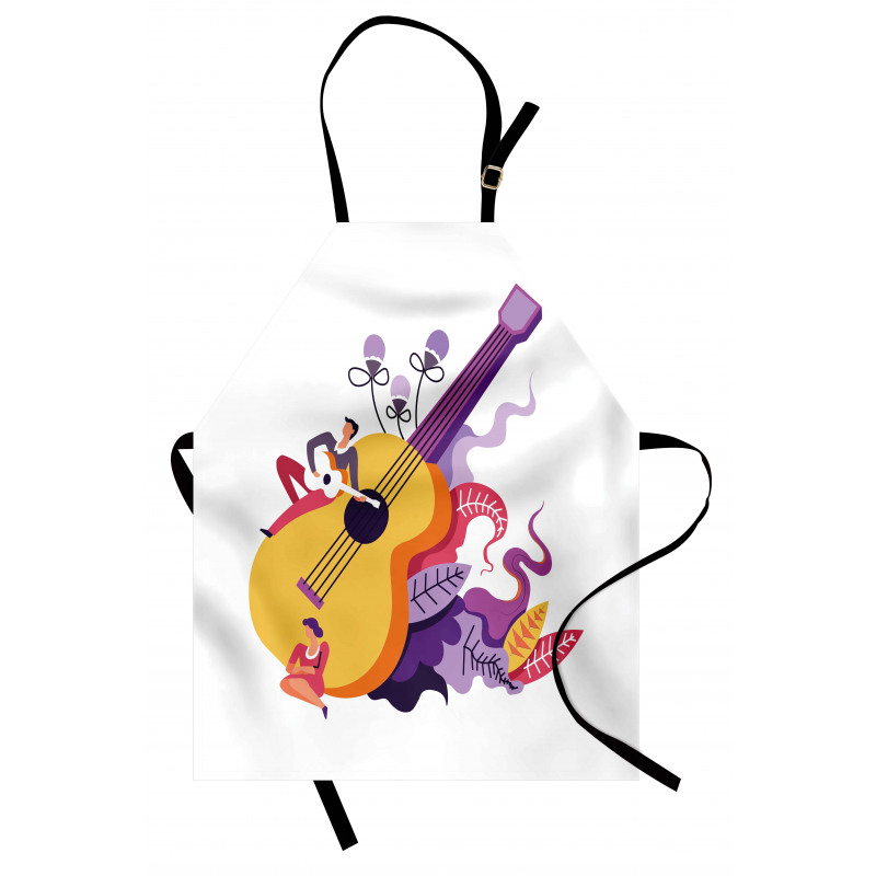 Guitarist Performing Apron