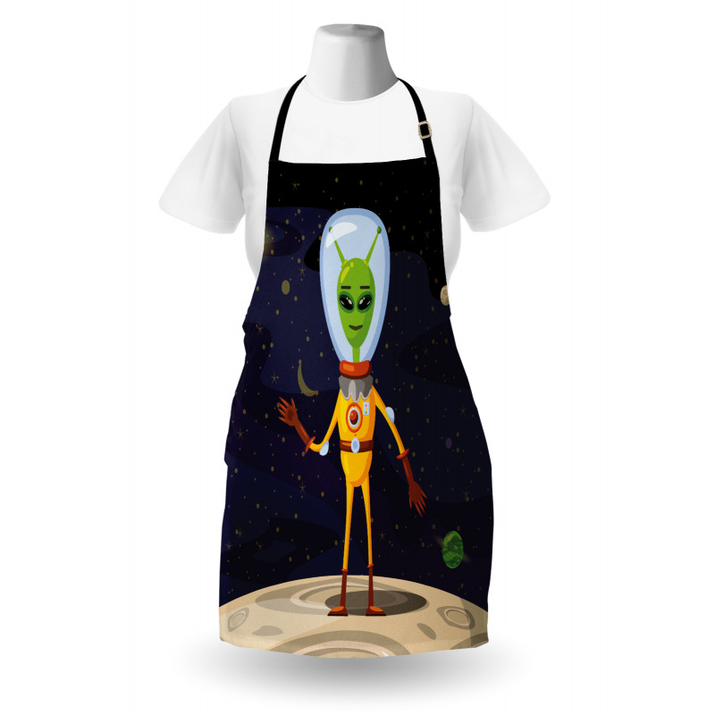 Funny Creature in a Spacesuit Apron