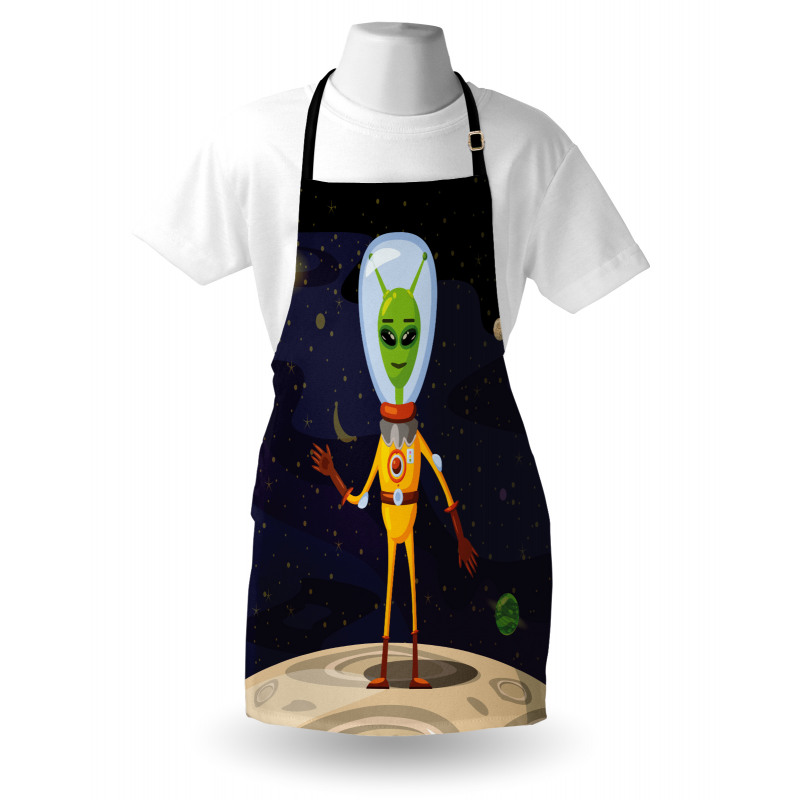 Funny Creature in a Spacesuit Apron