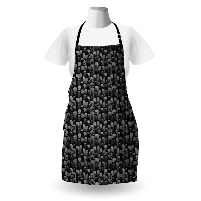 Funny Microorganisms Pattern Apron