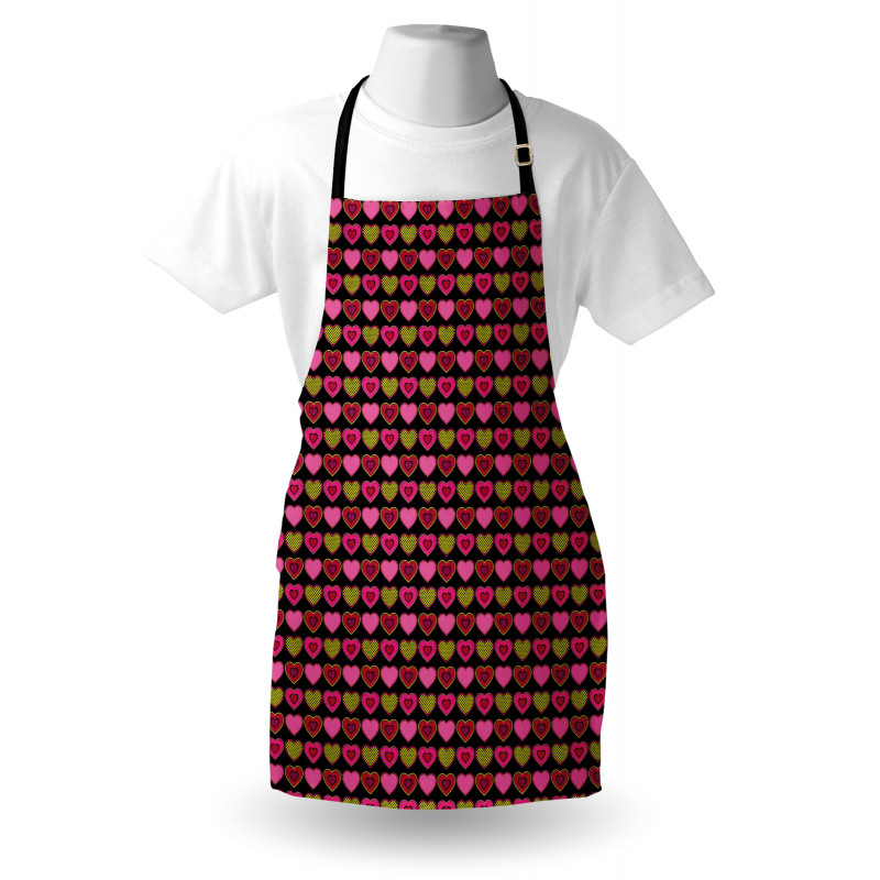 Dots and Hearts Apron