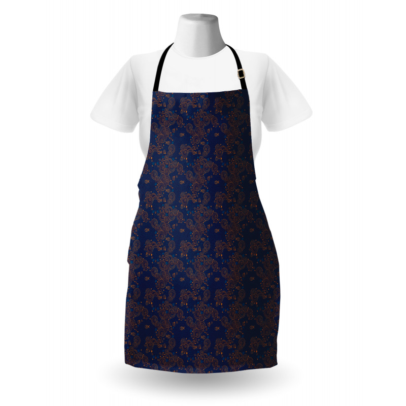 Fish Shell Flowers Swirls Apron