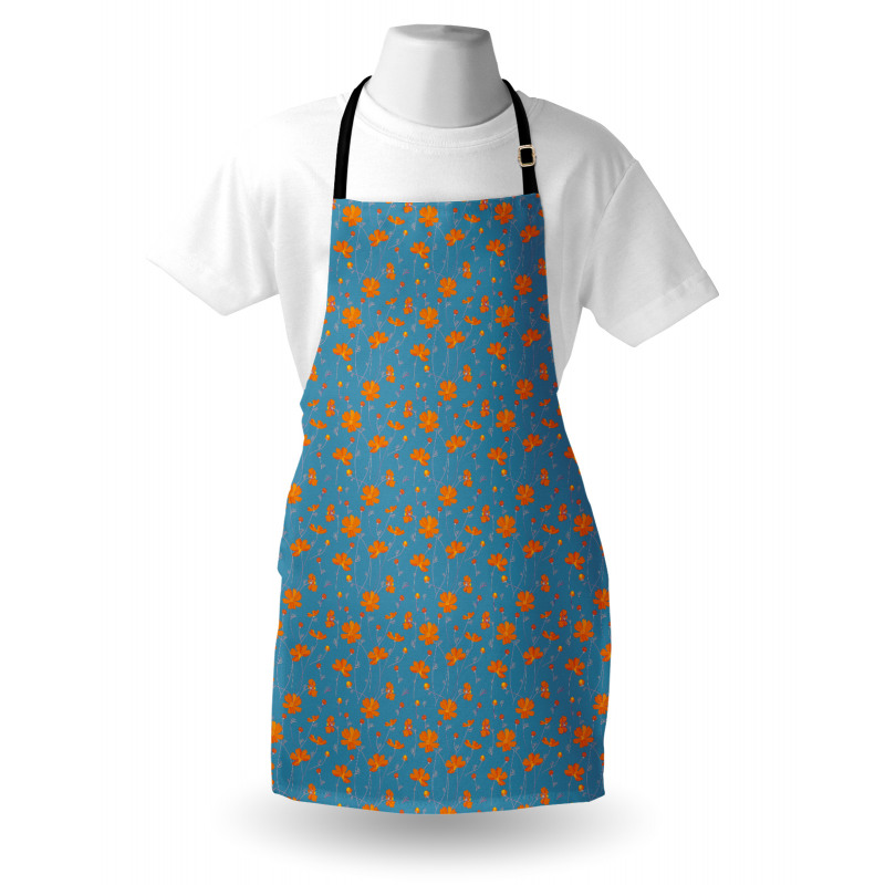 Thin Peduncle Flowers Apron