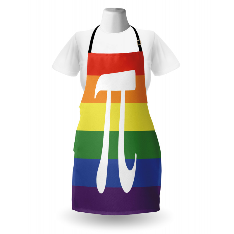 Number on Rainbow Colors Apron