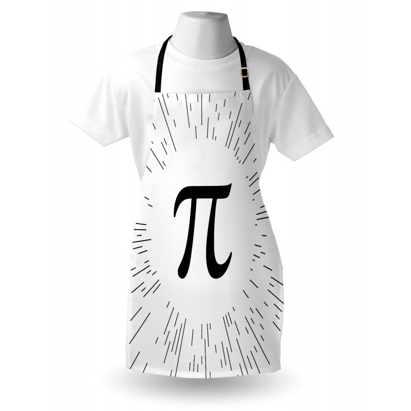 Monochromatic Simple Number Sign Apron