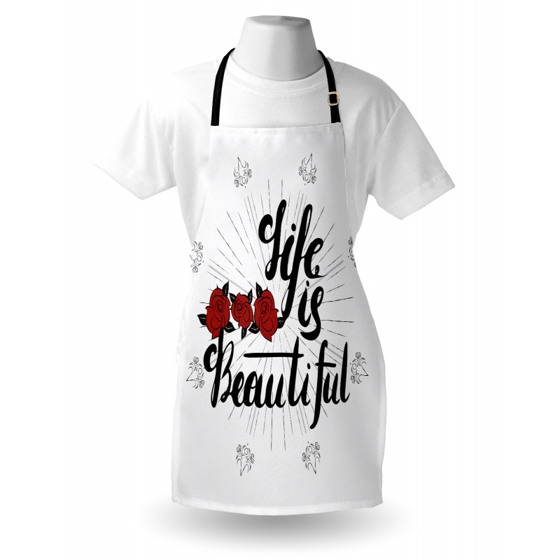 Life is Roses Motif Apron