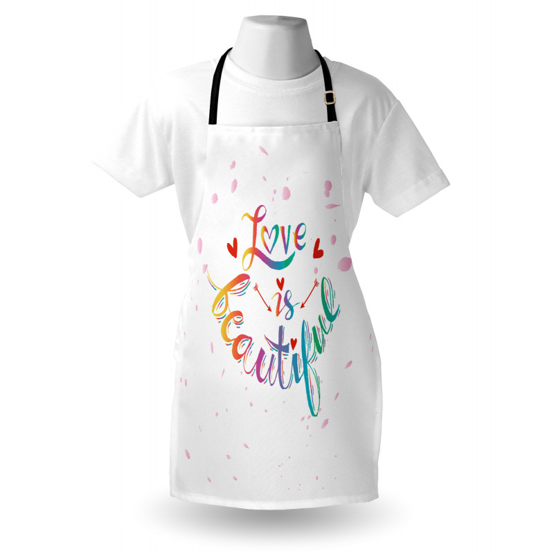 Love is Rainbow Art Apron