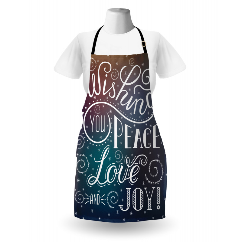 Wishes Themed Xmas Image Apron