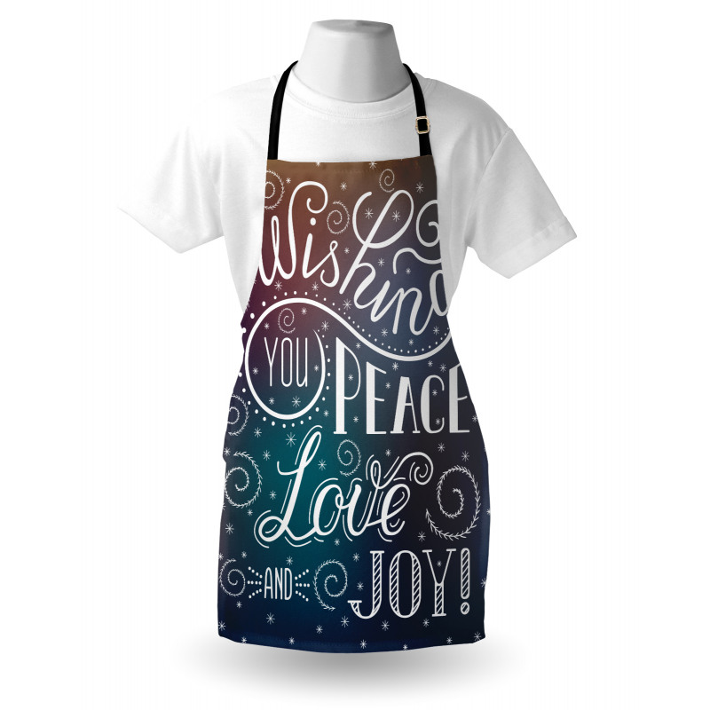 Wishes Themed Xmas Image Apron