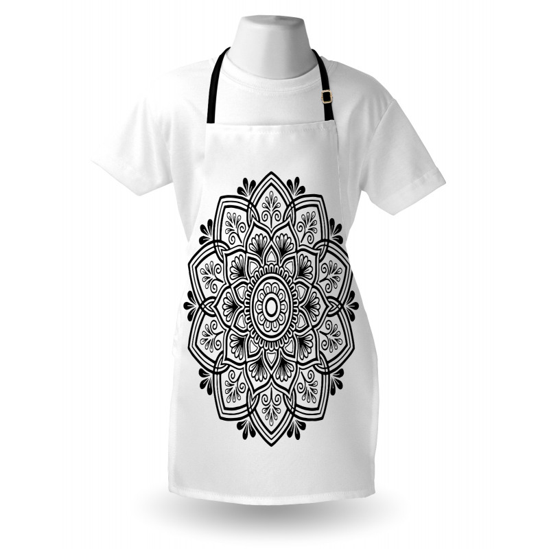 Flora Damask Oriental Motif Apron