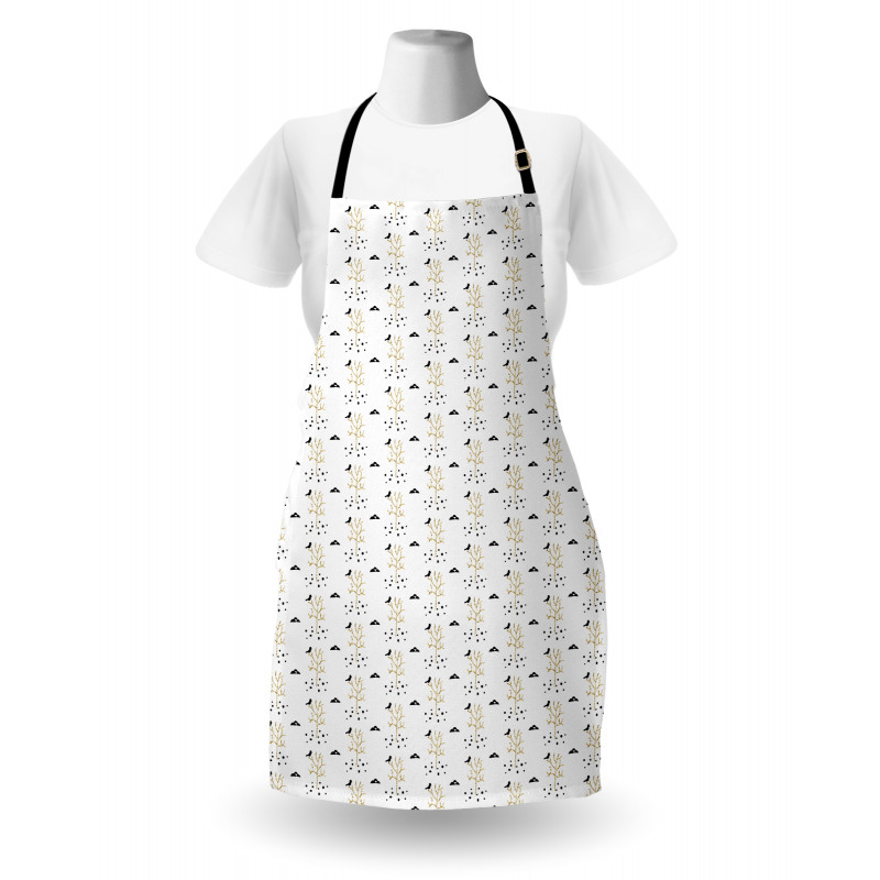 Bare Trees and Birds Apron