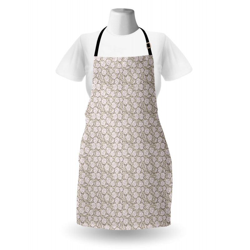 Nostalgic Pastel Flowers Apron