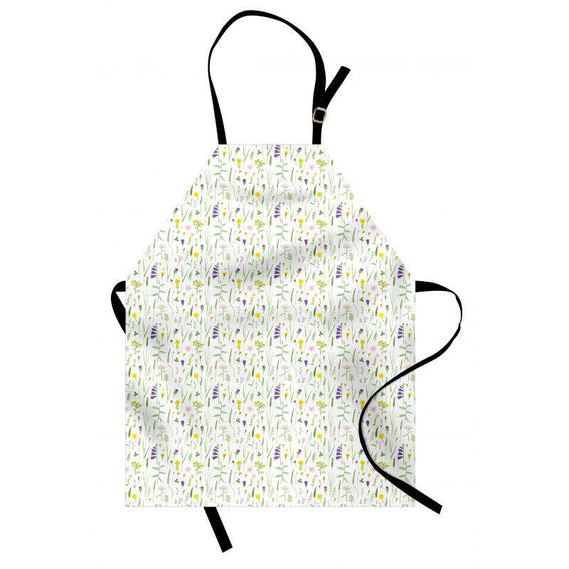 Delicate Wild Flowers Apron