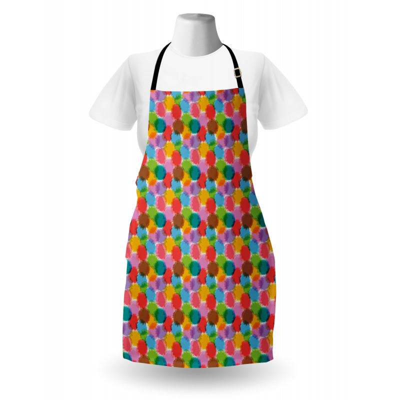 Grunge Vibrant Motif Apron