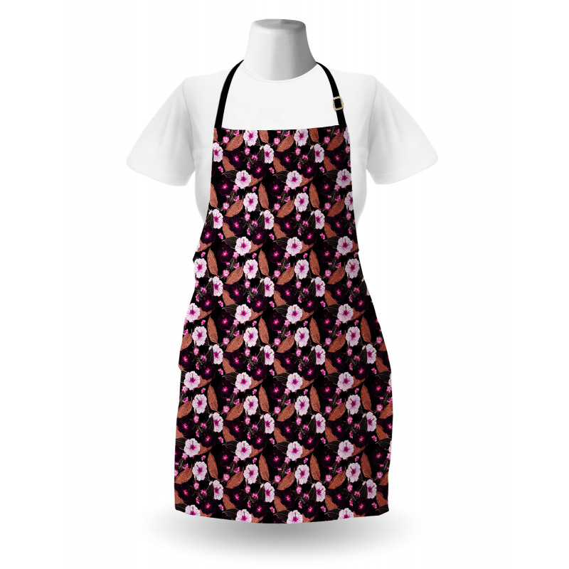 Vintage Exotic Flowers Apron