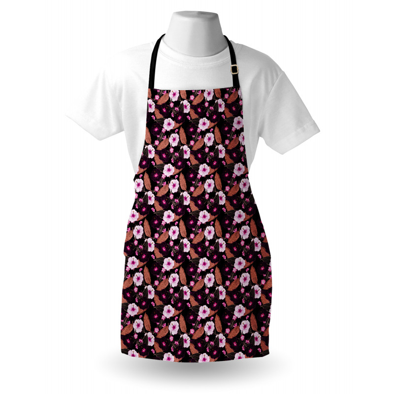 Vintage Exotic Flowers Apron