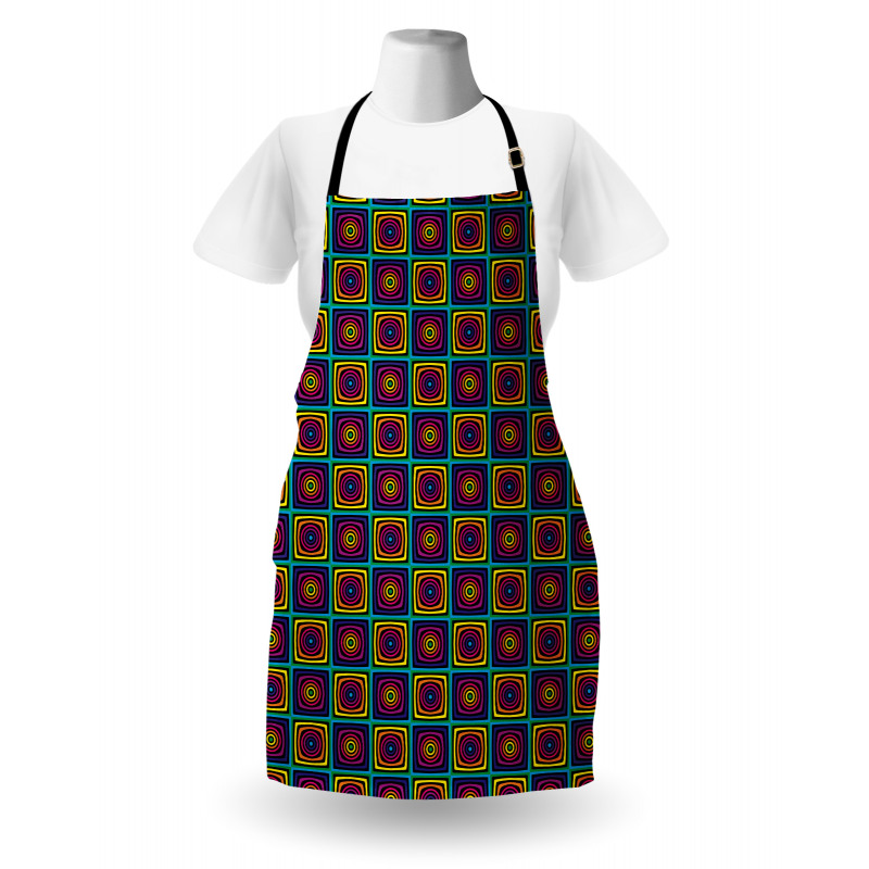 Nested Square and Circles Apron