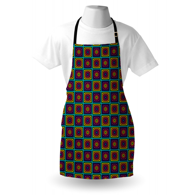 Nested Square and Circles Apron