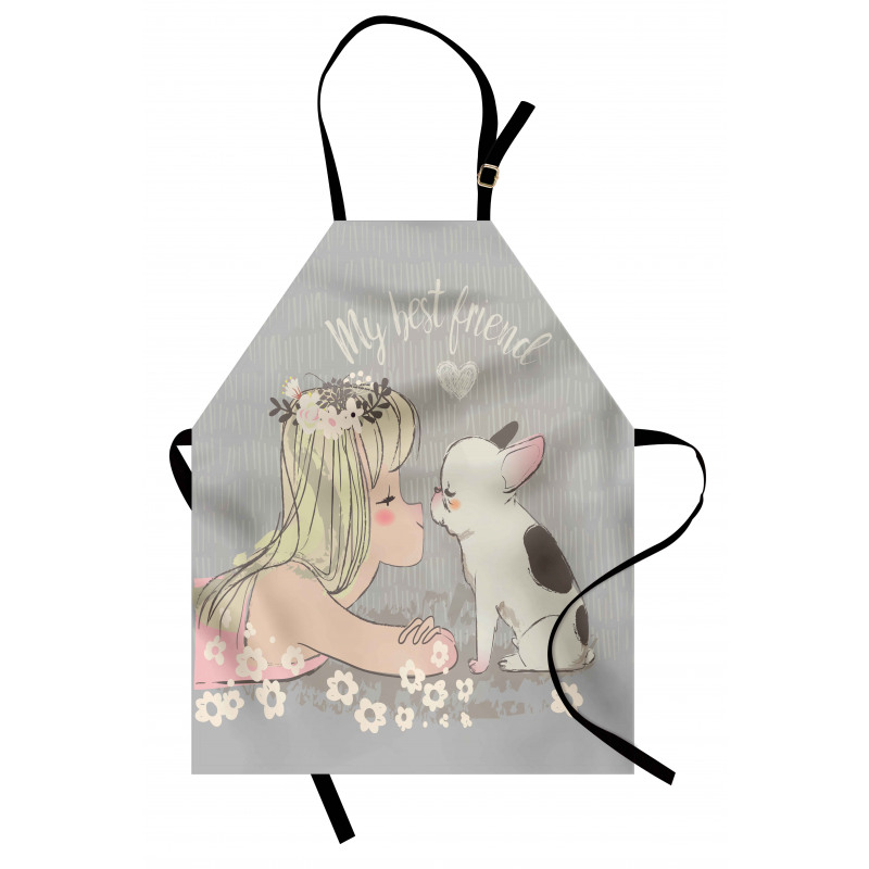 Girl Little Puppy Apron