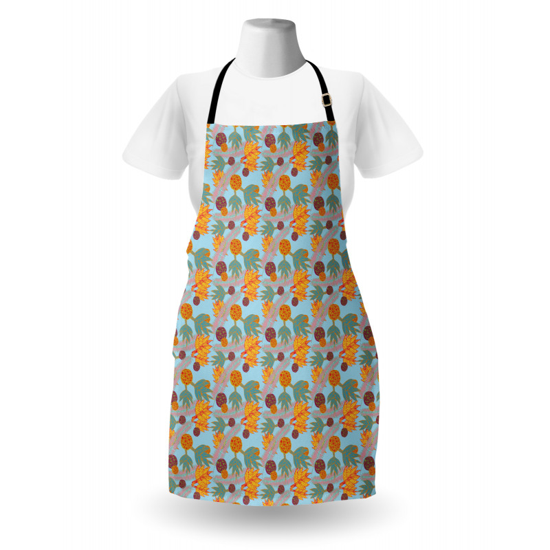 Abstract Tropic Plants Apron