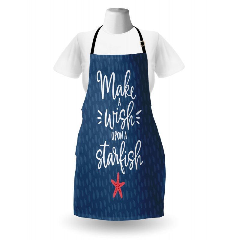 Nautical Text with Starfish Apron