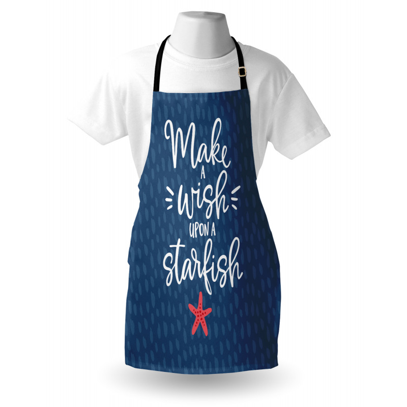 Nautical Text with Starfish Apron