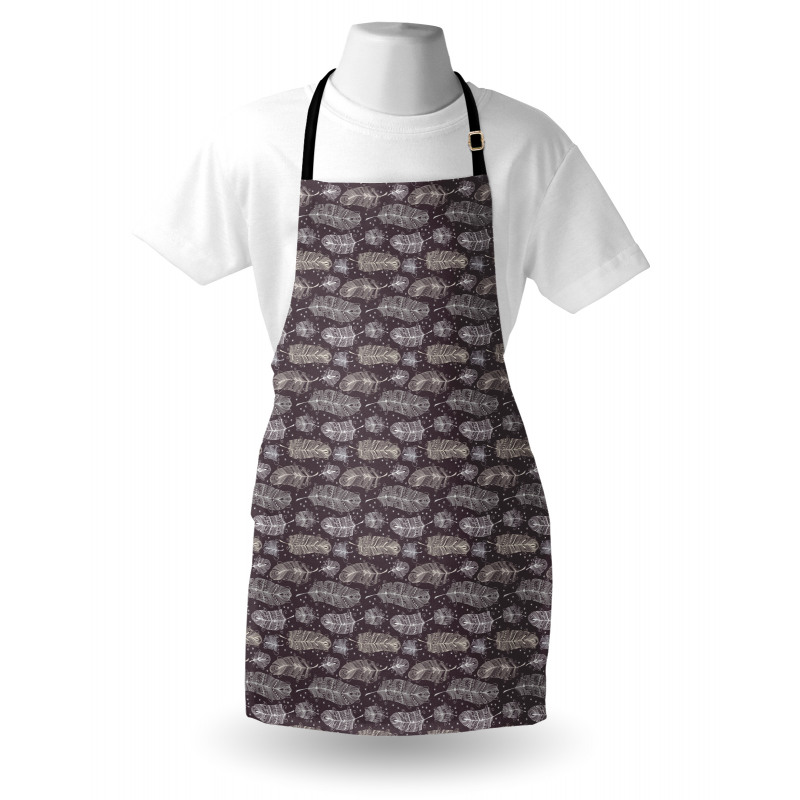 Feathers with Heart Art Apron