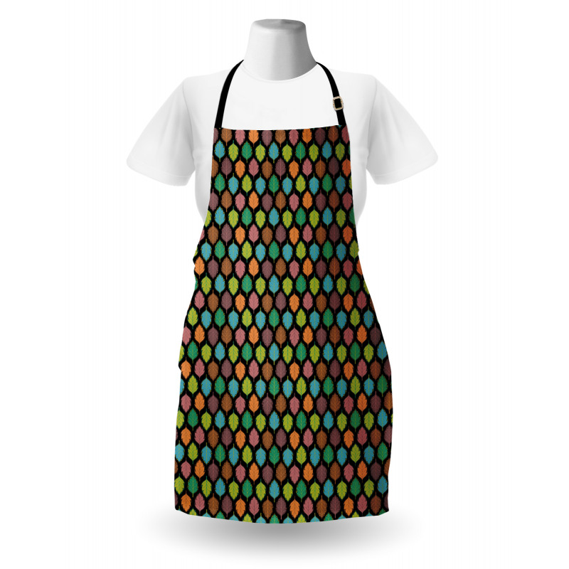 Colorful Leaf Designs Apron