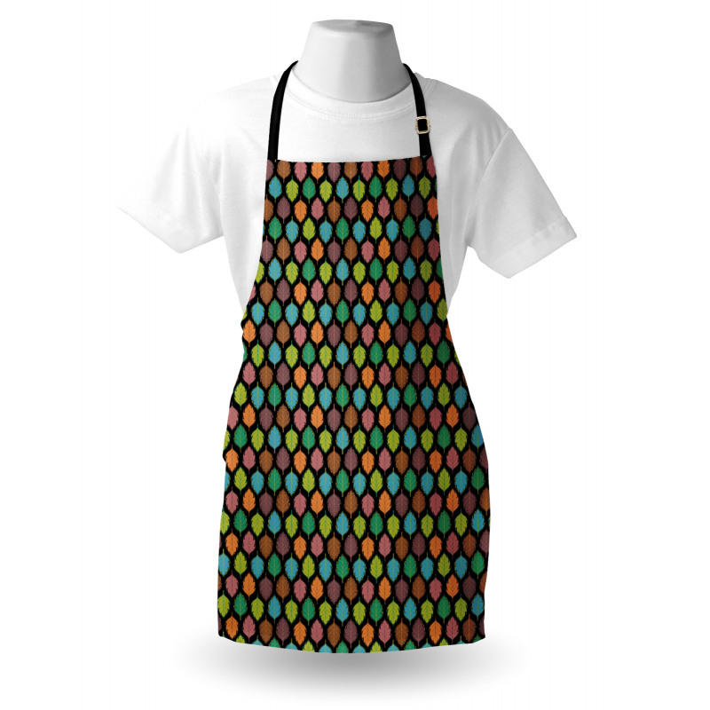 Colorful Leaf Designs Apron