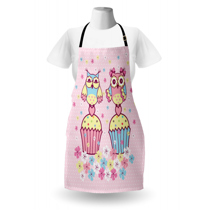 Couples Cupcakes Romantic Apron