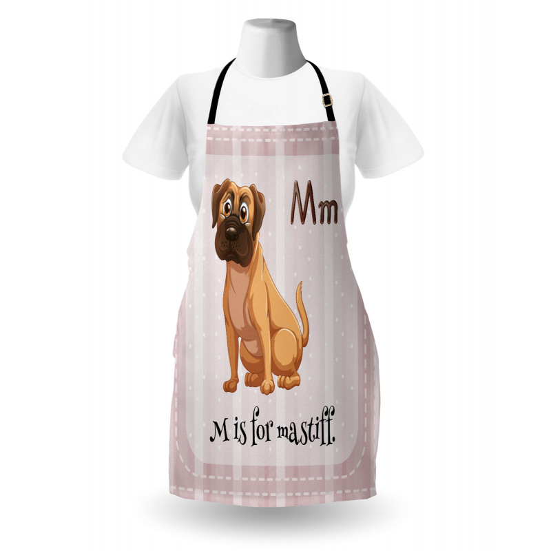 Cartoon English Mastiff Apron