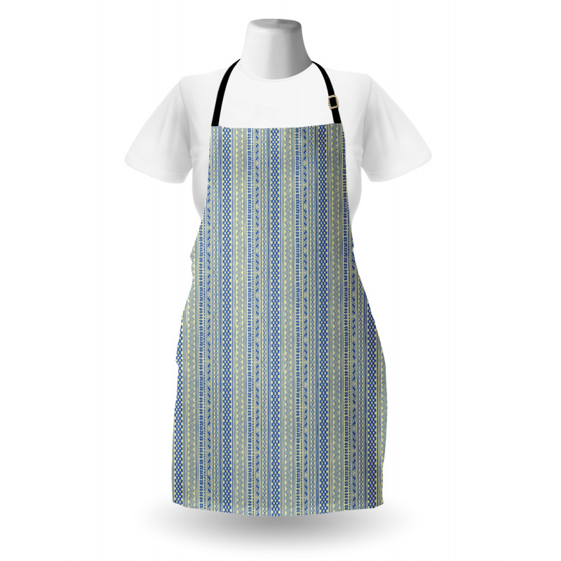 Vertical Chevrons and Strips Apron