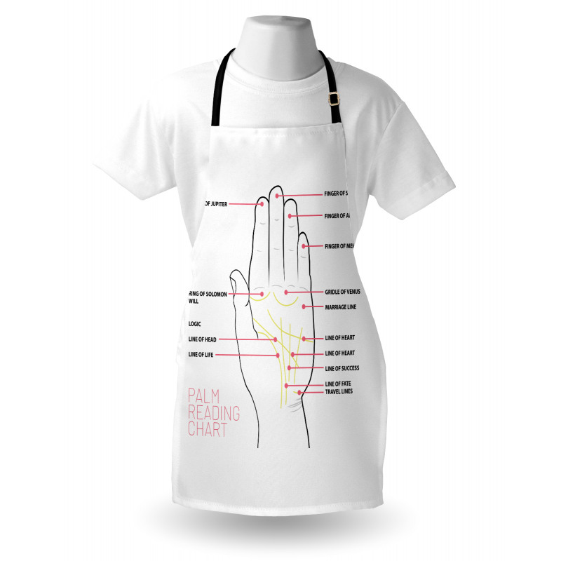 Palm Reading Chart Design Apron