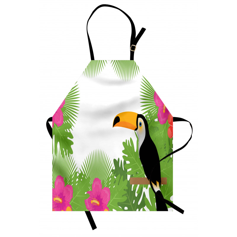 Exotic Plants and Bird Apron