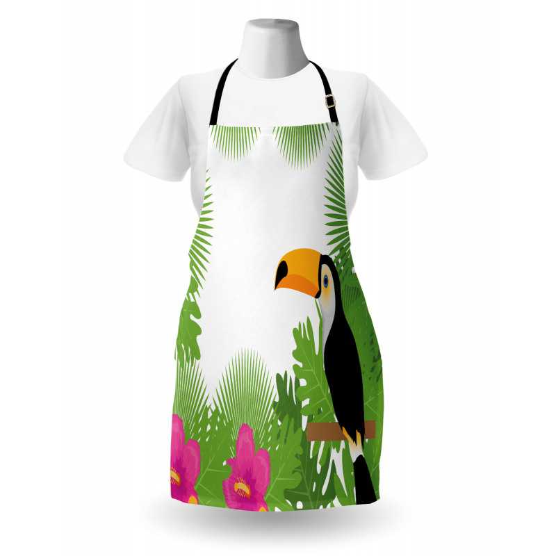 Exotic Plants and Bird Apron