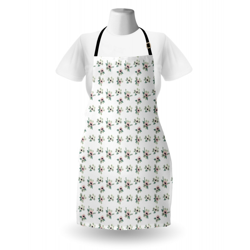 Anemone Flower Paintings Apron