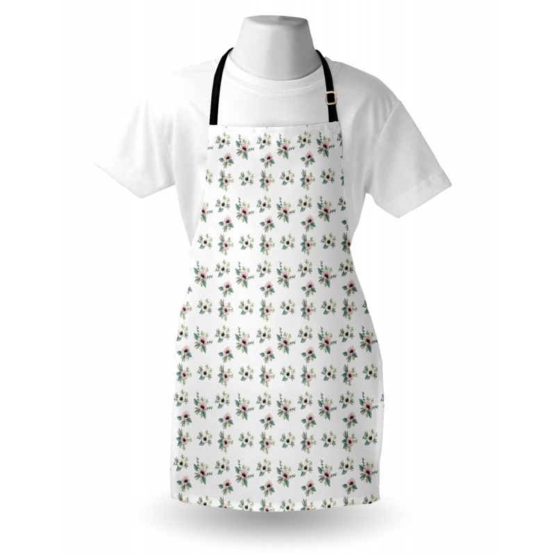 Anemone Flower Paintings Apron